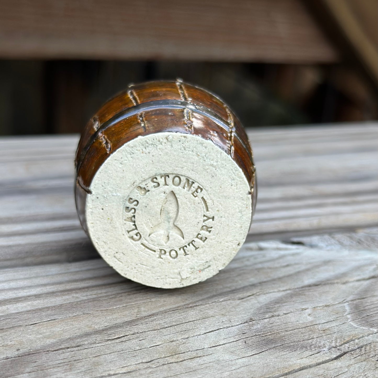 Hand made Barrel Shaped Shot Glass