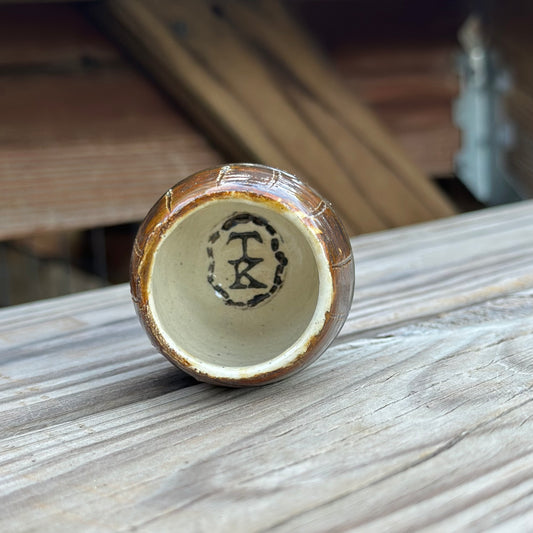 Hand made Barrel Shaped Shot Glass