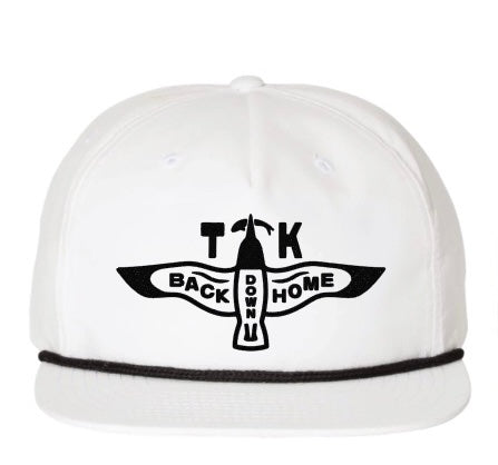 White and Black Rope Hat - "Back Down Home"